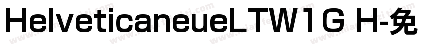 HelveticaneueLTW1G H字体转换